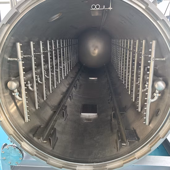 Retorta de spray de água de alta qualidade/esterilizador/autoclave para bebidas de plástico/vidro